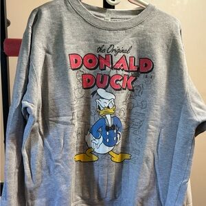 Disney Heather Gray Pullover Sweatshirt